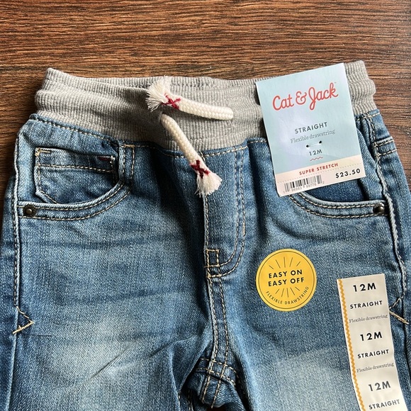 NWT Bundle of Cat & Jack Kids Denim and Tan Pants | Cat & Jack Set | Cat & Jack - Picture 2 of 10